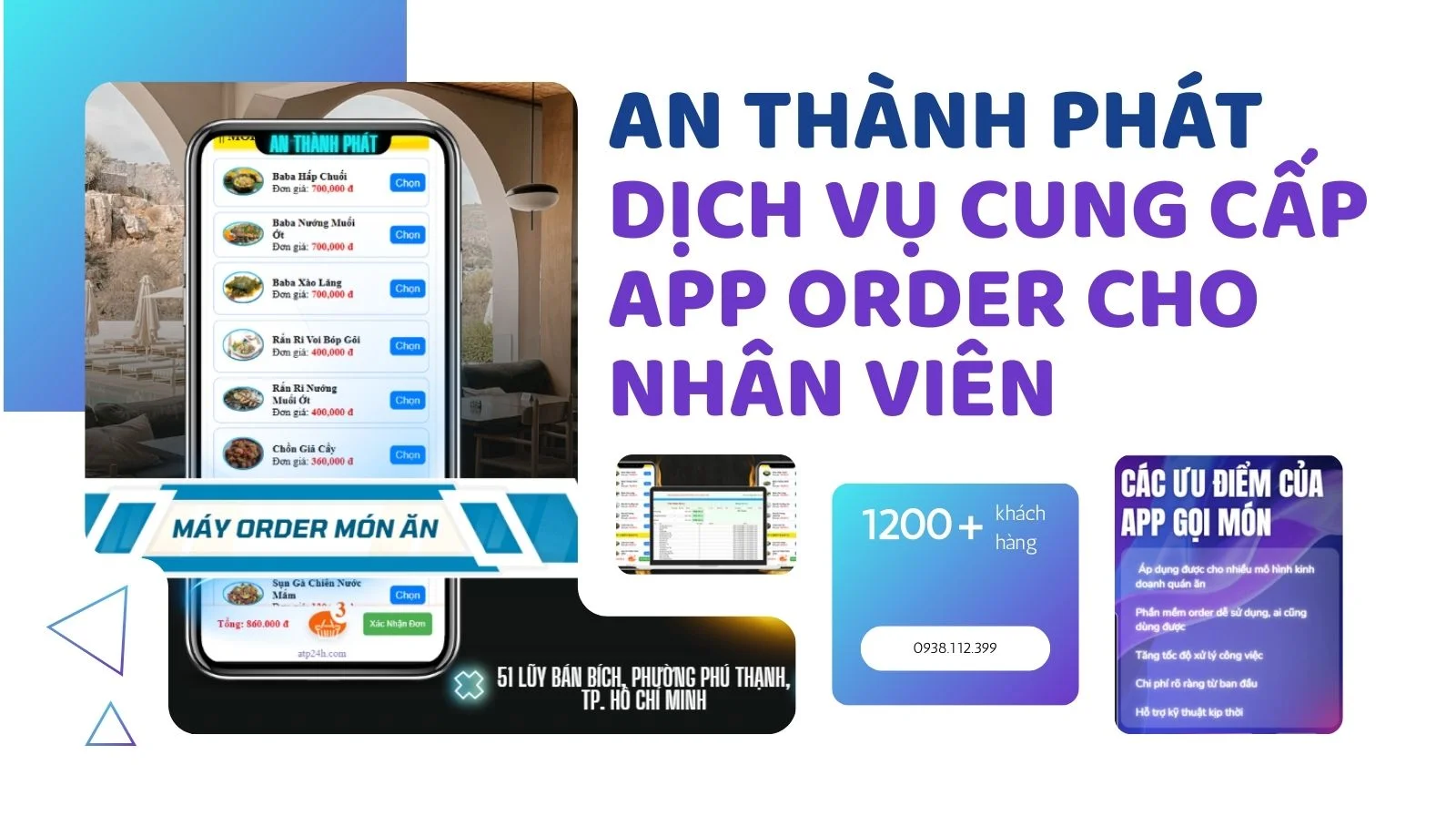 dịch vj cung cấp app order cho nhân viên