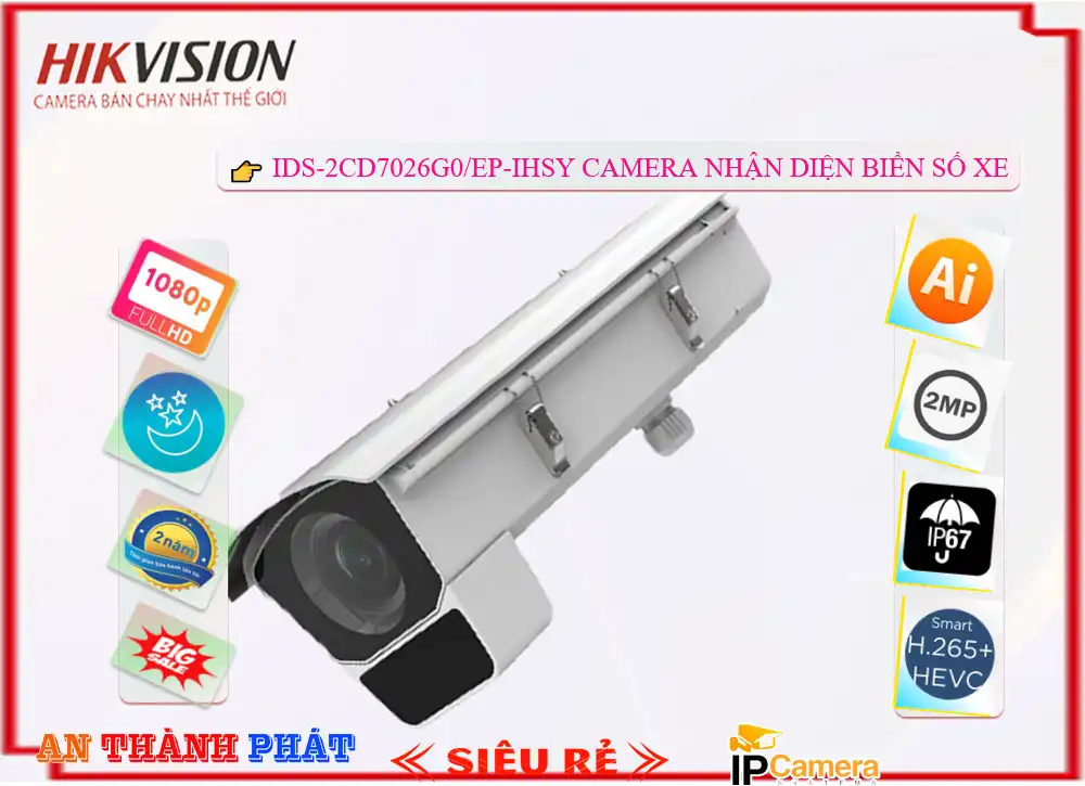 Camera Hikvision iDS-2CD7026G0/EP-IHSY Mẫu Đẹp