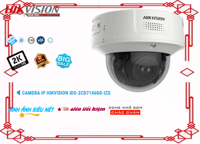 Hikvision iDS-2CD7146G0-IZS Sắc Nét