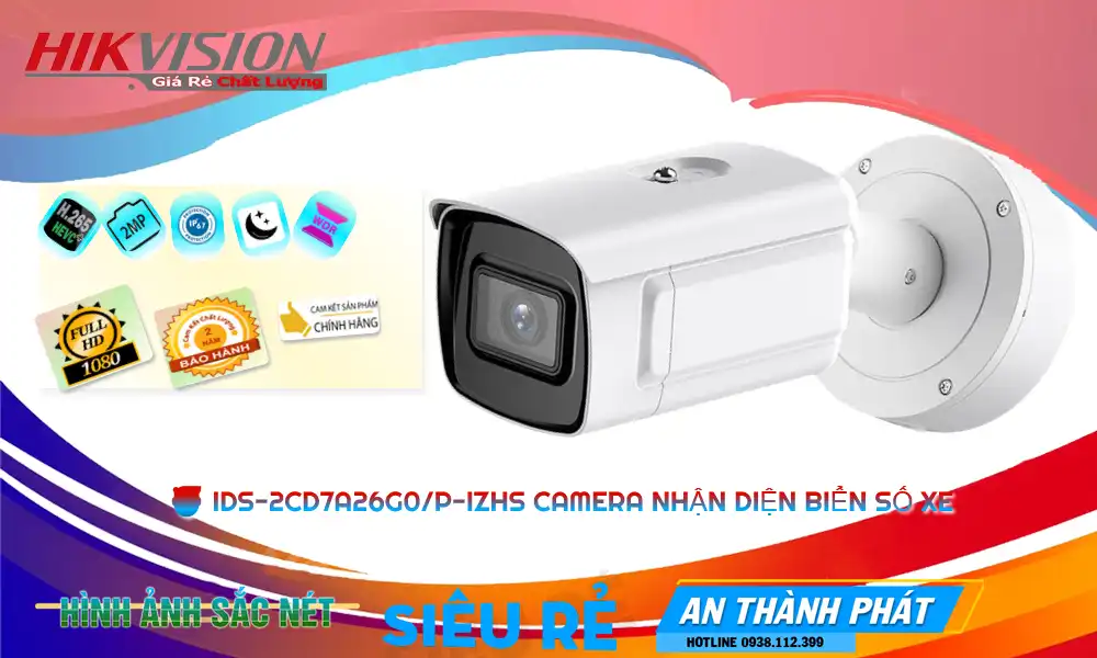 ✪  Camera iDS-2CD7A26G0/P-IZHS Giá rẻ