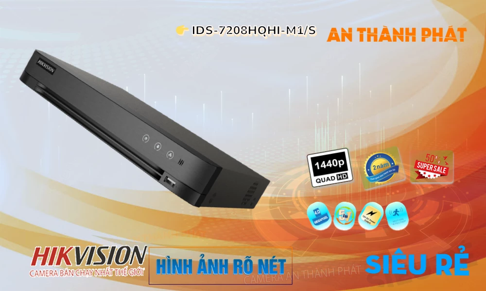 iDS-7208HQHI-M1/S sắc nét Hikvision