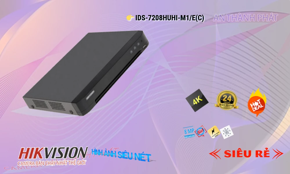 Hikvision iDS-7208HUHI-M1/E(C) Sắc Nét