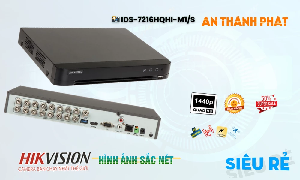 iDS-7216HQHI-M1/SThiết Bị Ghi Hình Với giá cạnh tranh Hikvision