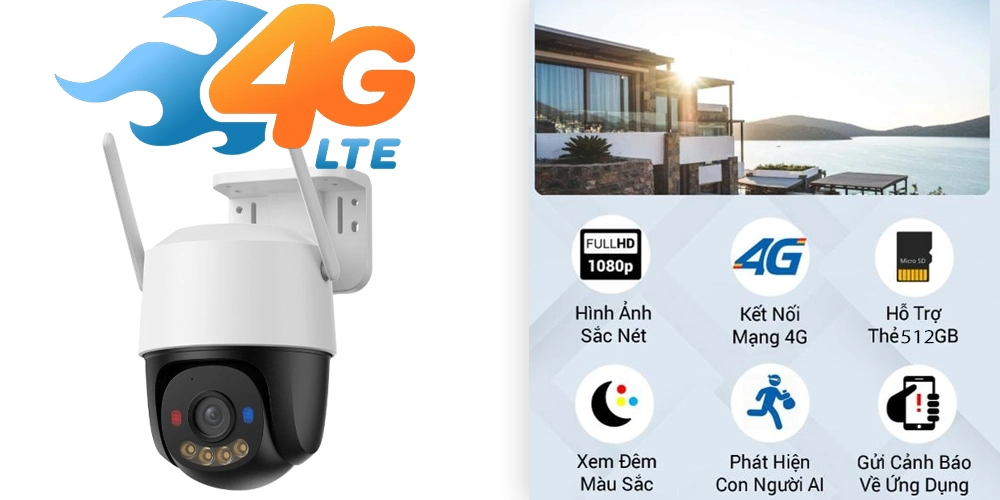 Lắp Đặt Camera Dùng Sim 4G