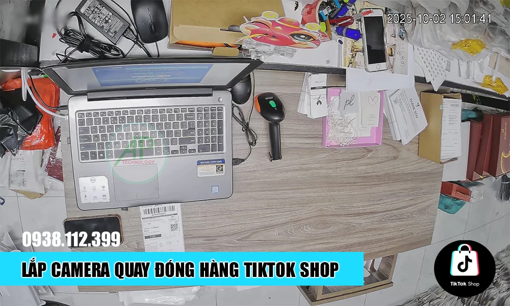 demo Lắp Camera Quay Đóng Hàng TikTok Shop