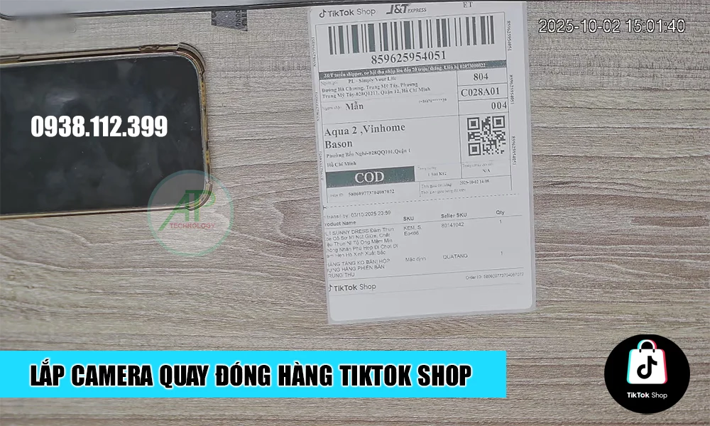 demo Lắp Camera Quay Đóng Hàng TikTok Shop