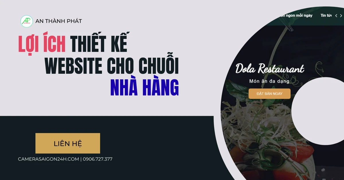 lợi ích khi chuỗi nhà hàng có website