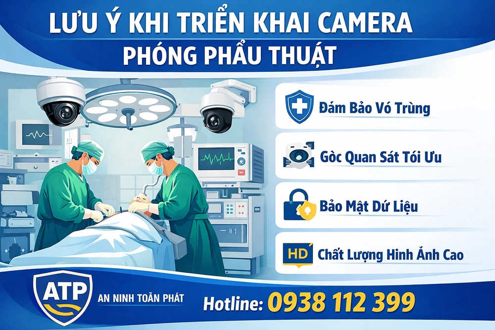 lưu ý khi triễn khai camera phòng phẫu thuật