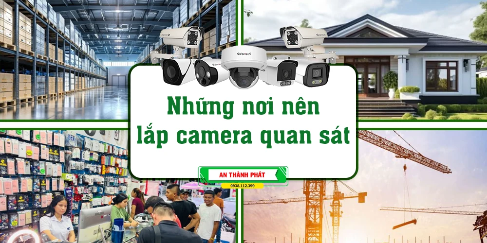 những nơi nên lắp hệ thống camera quan sát