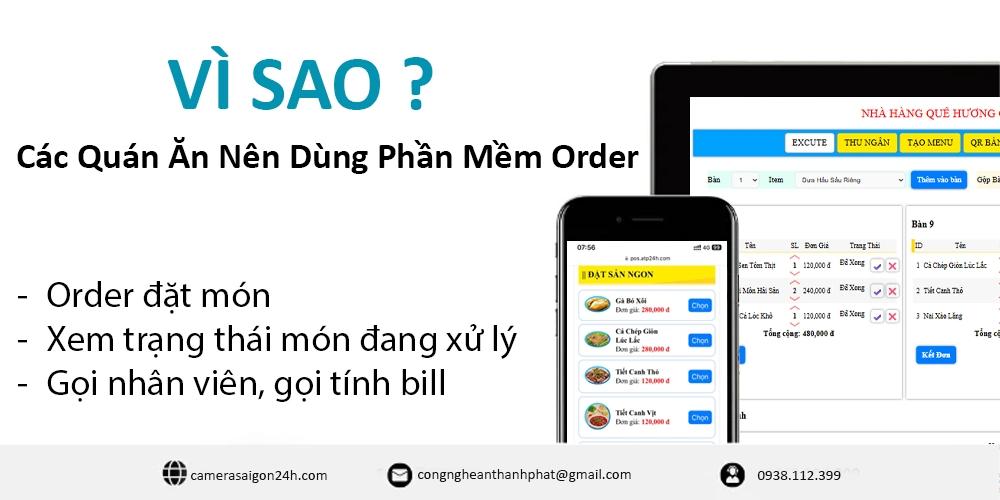 Phần Mềm Order Cho Quán Ăn