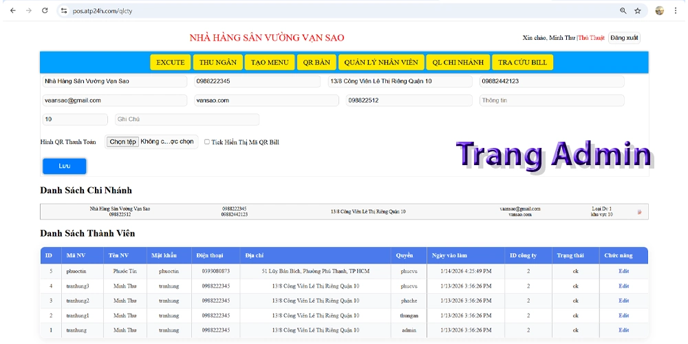 Phần Mềm Order Món Ăn