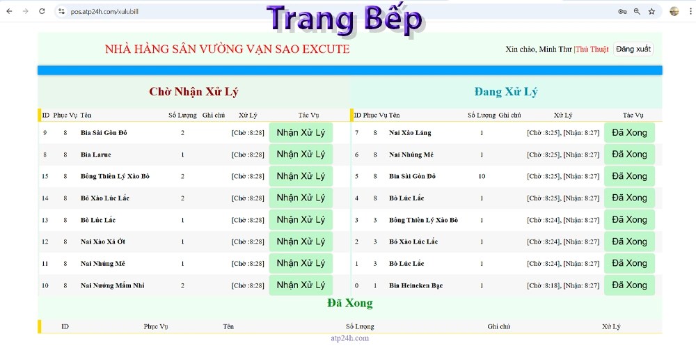 Phần Mềm Order Món Ăn