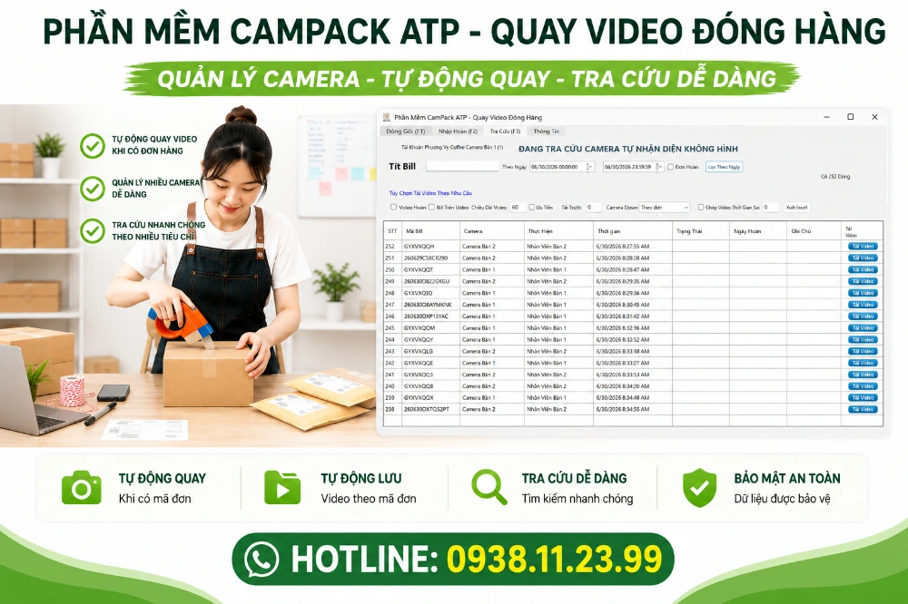 Phần Mềm Quay Video Đóng Hàng CamPack ATP