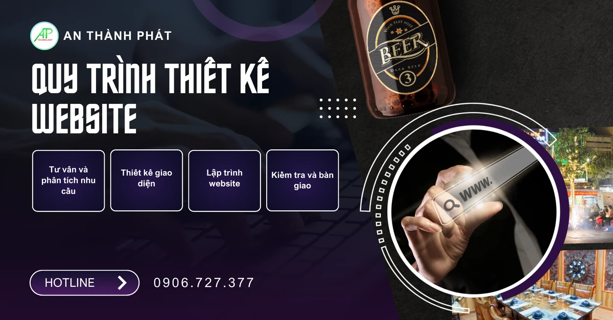 quy trình thiết kế website cho quán nhậu