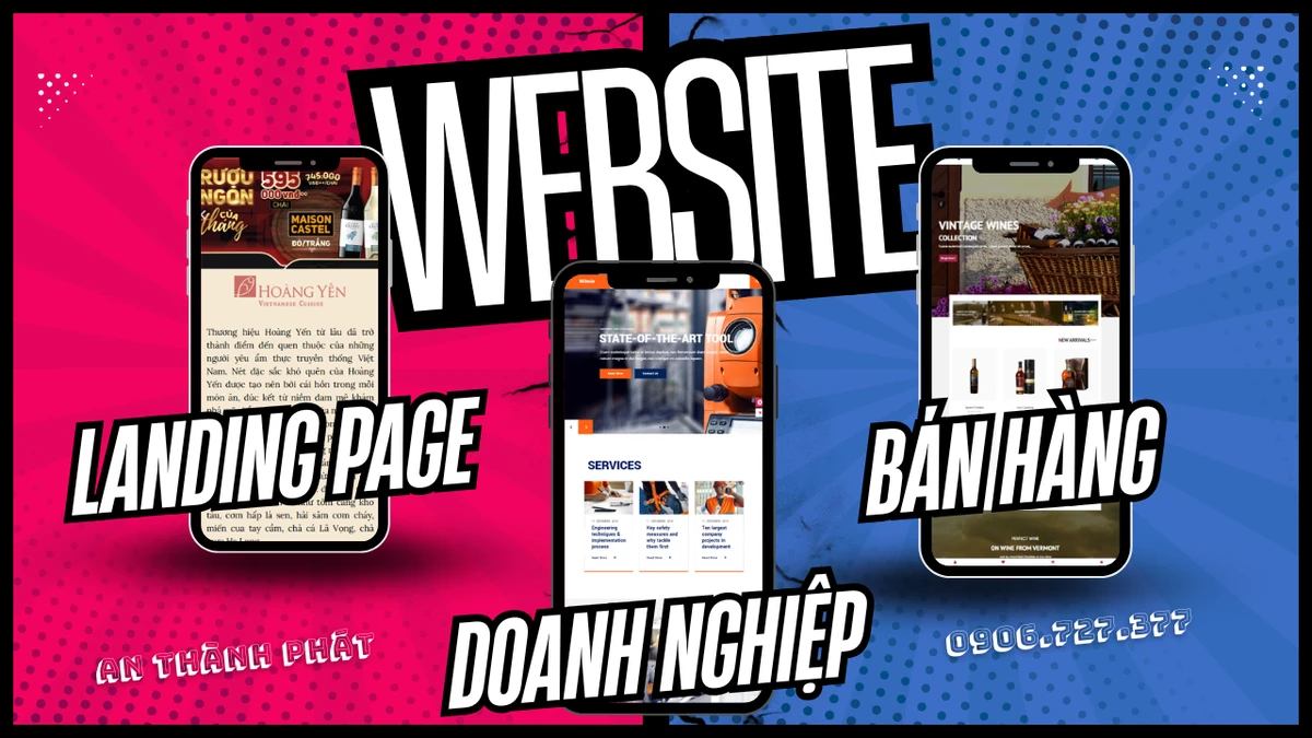 so sánh website doanh nghiệp bán hàng và landing page