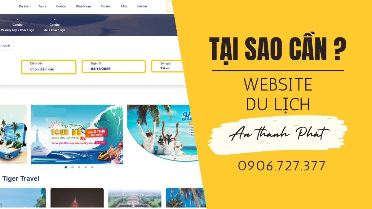 tại sao cần web du lịch