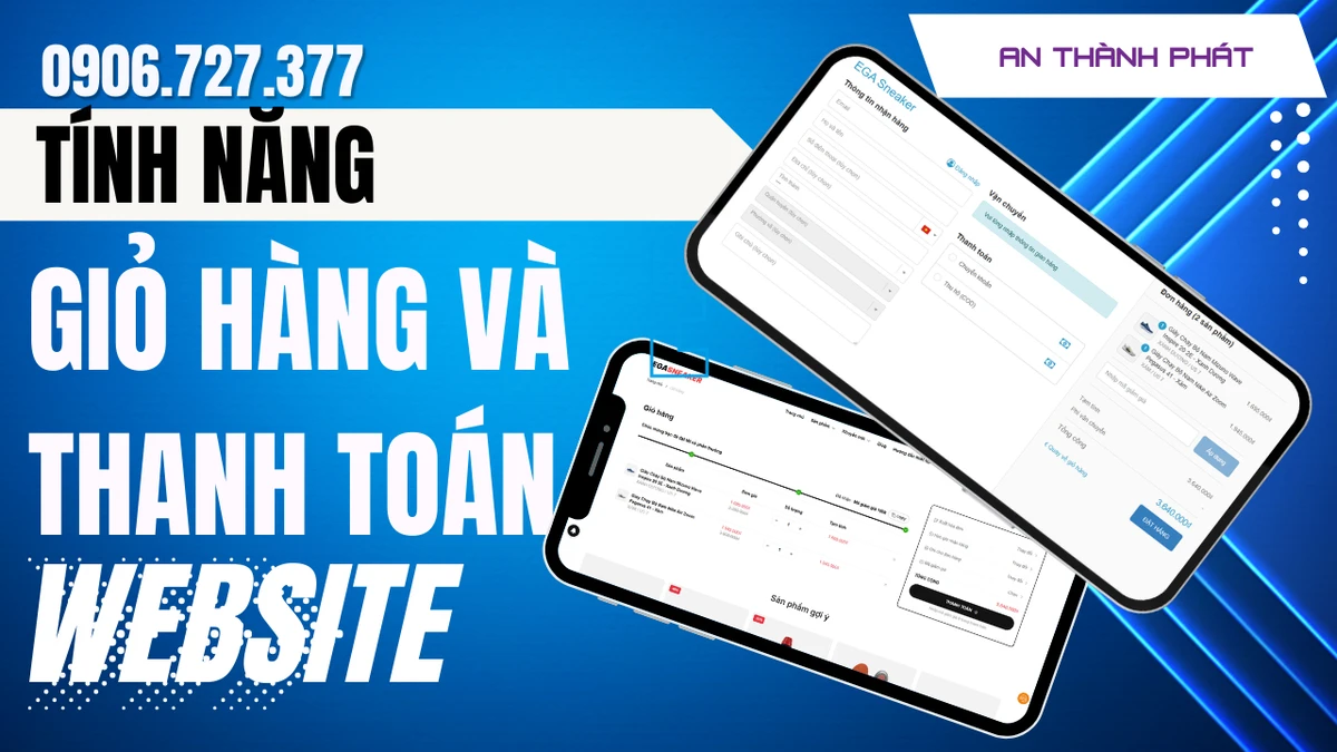 tính năng giỏ hàng và thanh toán