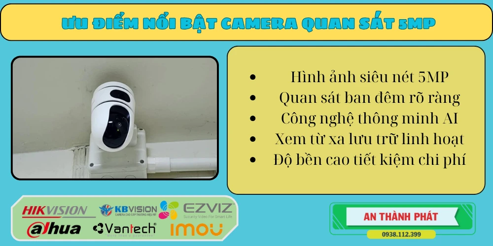 ưu điểm camera quan sát 5mp chất lượng cao thông minh 