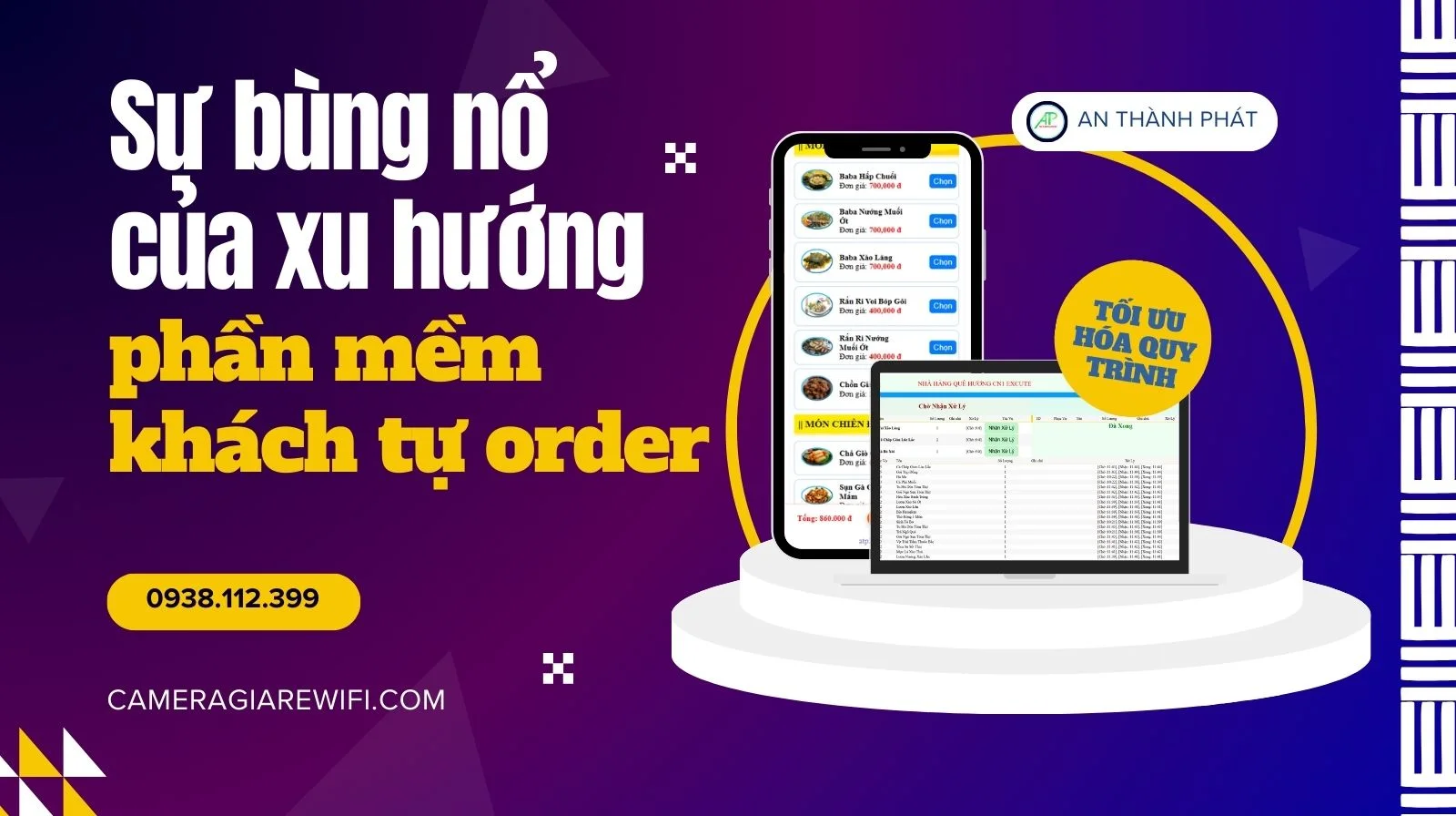 sự bùng nổ của xu hướng phần mềm khách tự order