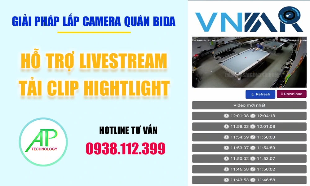 giải pháp lắp camera bàn Bida giá rẻ